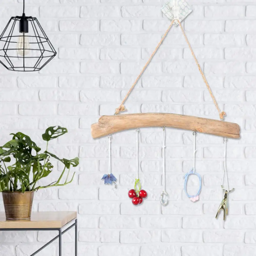 Деревянная подвесная вешалка для пальто в скандинавском стиле маленькая ключей