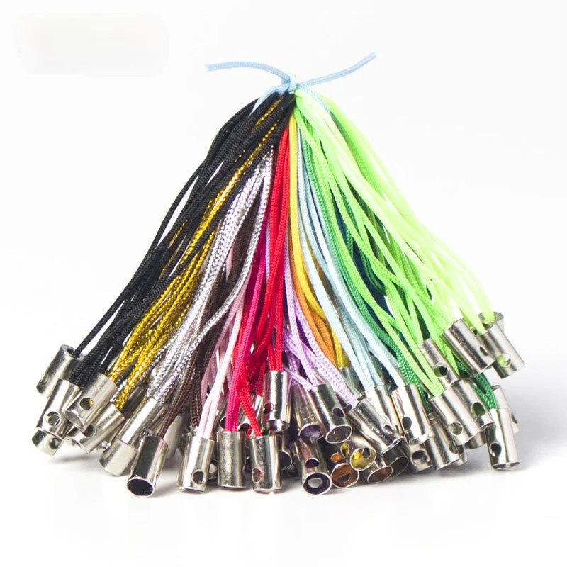 

10PCS Diy Mobile Phone Straps Accessories DIY Material Bag Hand-made Color A Simple Mobile Phone Rope