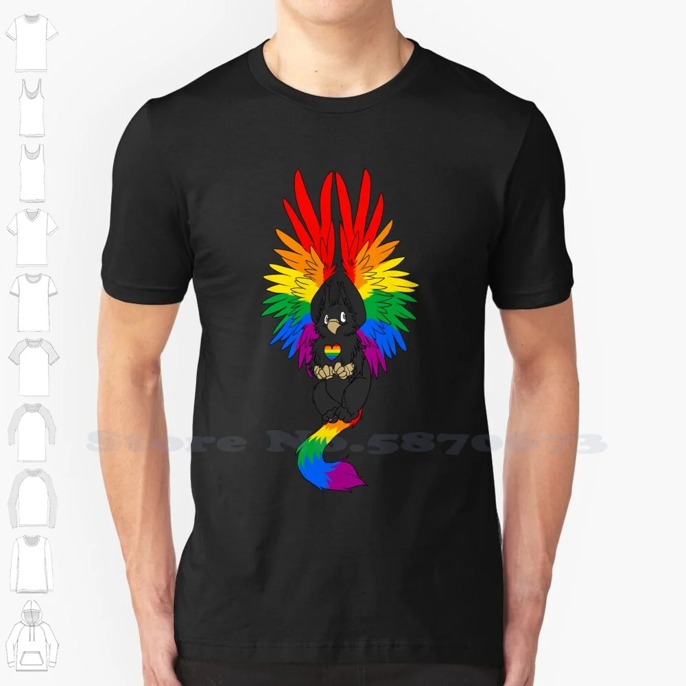 

Модная Винтажная Футболка Pride Griffin (черная версия)