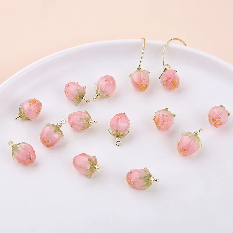 4 шт. японские серьги с милыми фруктами для женщин милая маленькая клубника