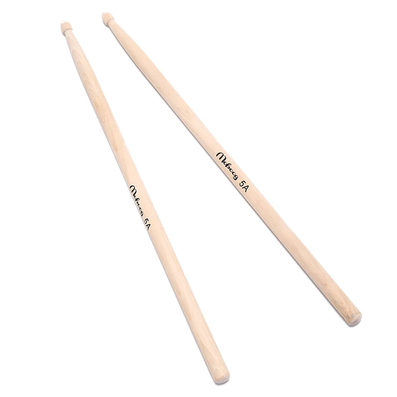 

HOT SALE 1 Pair Lightweight wood color drum sticks musical aparts Maple 5A Size Maple Wood Drumsticks Stick for Drum