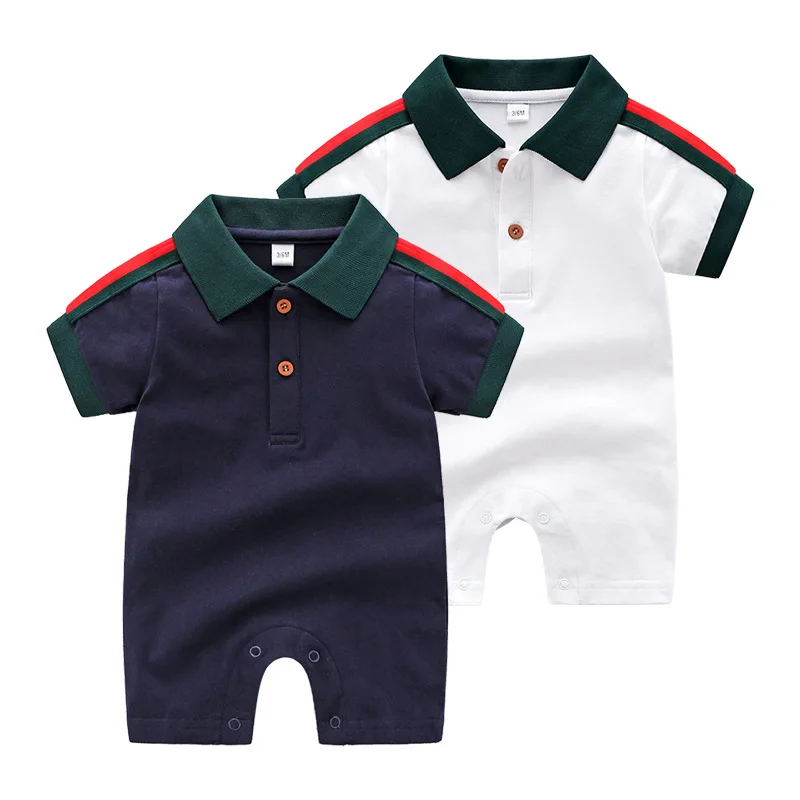 

Designer Kid Clothes Baby Rompers Summer New Stripe Baby Boy Girl Clothing Newborn Infant Short Sleeve Jumpsuit Toddler Clothes