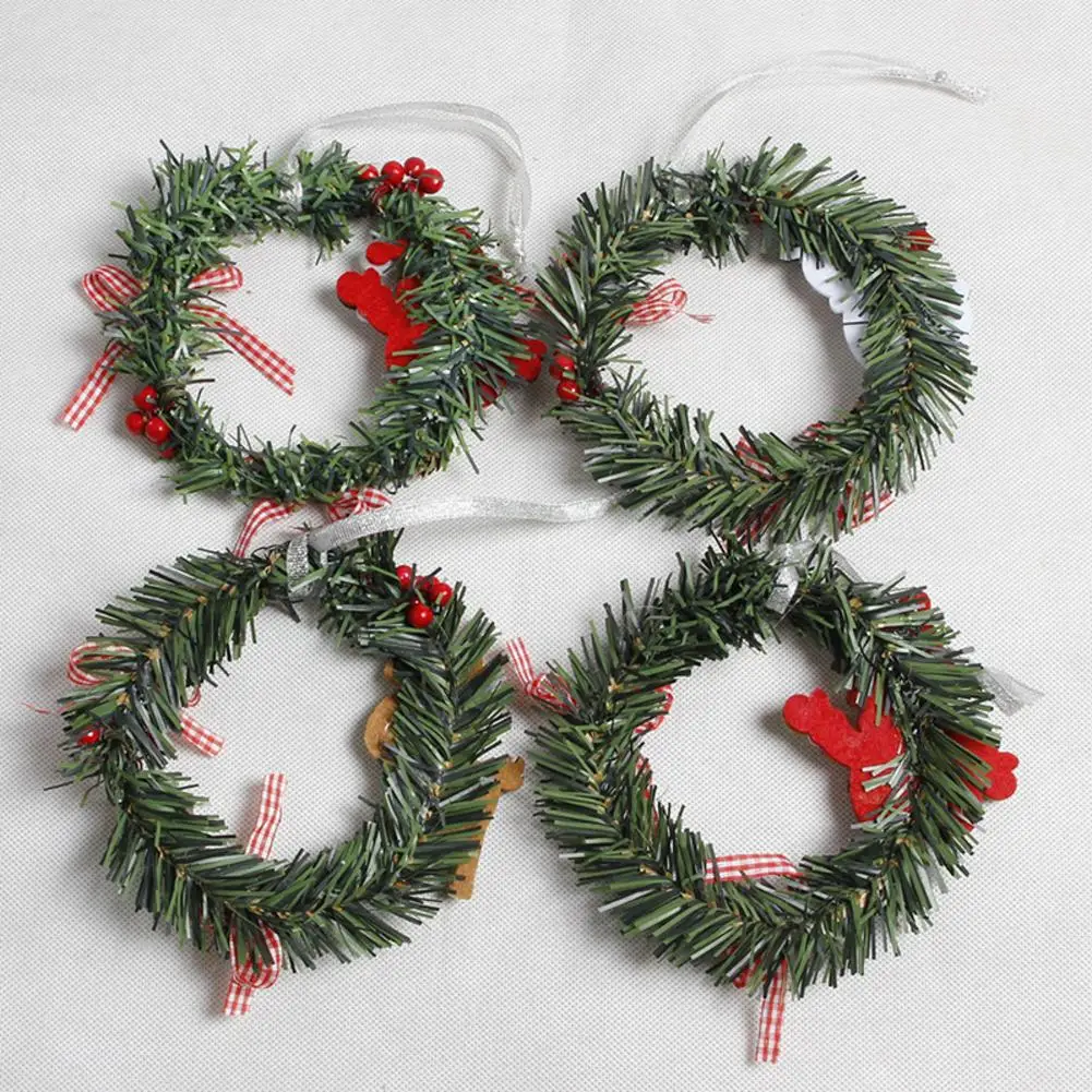 Рождественское украшение маленькая гирлянда Рождественский Снеговик Санта