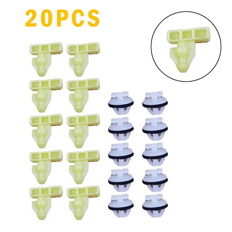 

20PCS Wheel Arch Trim Clips Fasteners Set Front&Rear Full Side for Nissan Juke