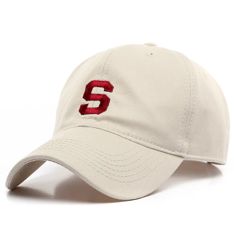 

Korean Version of Outdoor Sports S Embroidered Caps Trendy Casual Couple Soft Top Hat Female Curved Eaves Sunshade Baseball Cap