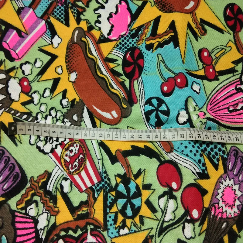 Новая африканская листовая хлопковая холщевая ткань с принтом листьев 50x145 см