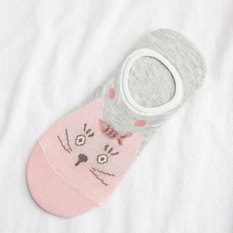 Носки женские хлопковые с мультяшным принтом 5 пар|Носки| |