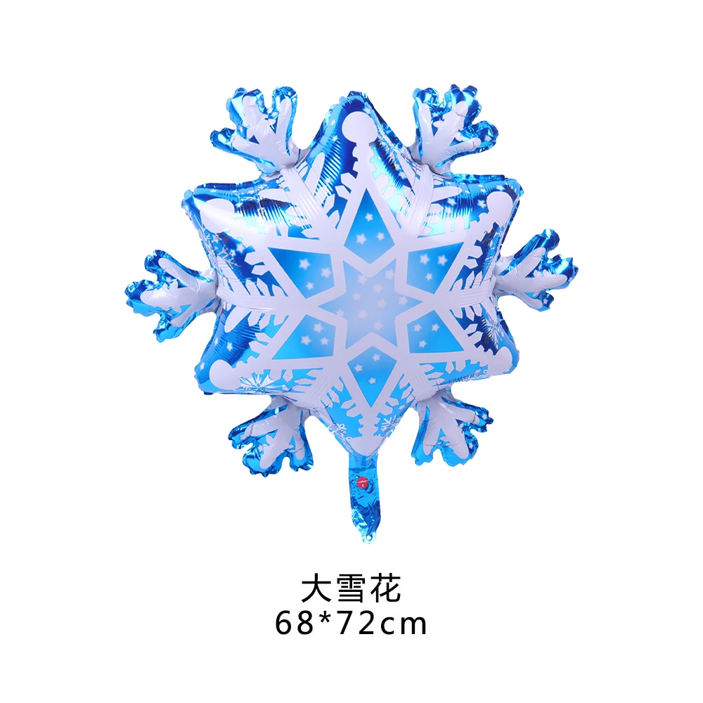 Guirnalda de globos para fiesta de Navidad, globos de aluminio de copo de nieve congelado, decoraci&oacute;n para fiesta de cumplea&ntilde;os, recuerdos para ni&ntilde;os, decoraci&oacute;n para el hogar, 104 Uds.-2