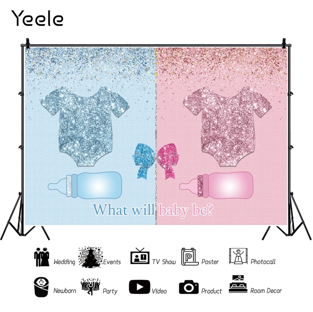 

Yeele Baby Shower Backdrops Customized Boy Or Girl Photocall Vinyl Background Props Photography For Children Photo Studio Shoots