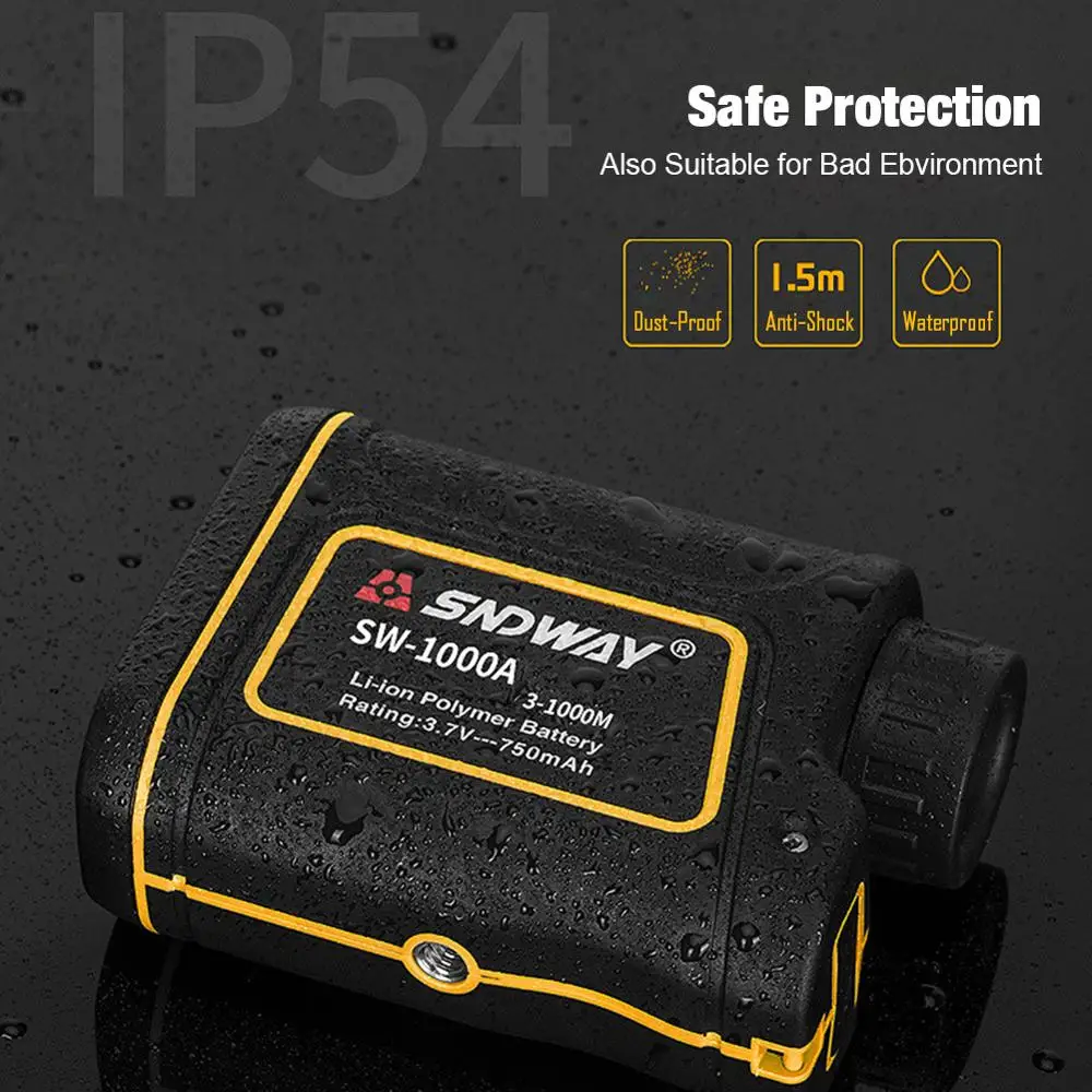 

650Yards 1090Yards Outdoor Golf Rangefinder with 7X Magnification Support USB Charging Distance Speed Angle Measurement Meter