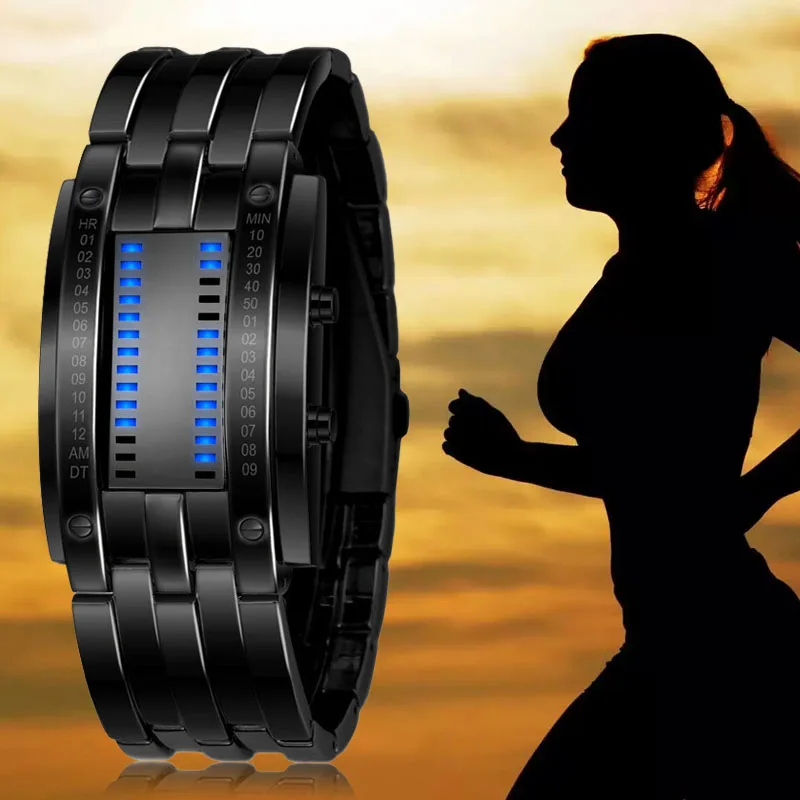 

Часы Мужские наручные светодиодные цифровые, спортивные Водонепроницаемые многофункциональные модные с двойным циферблатом, подарок с ма...