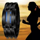 Часы Мужские наручные светодиодные цифровые, спортивные Водонепроницаемые многофункциональные модные с двойным циферблатом, подарок с матрицей