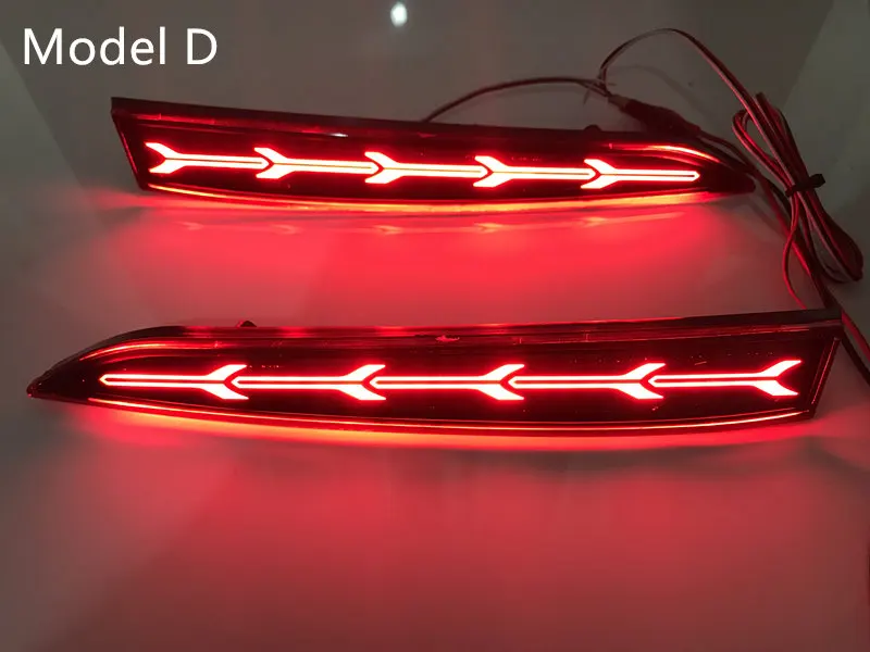 Светодиодная направляющая отражатель задний бампер стоп сигнал лампа для Hyundai