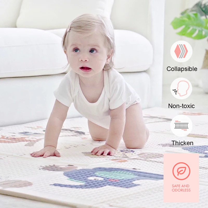 BEKOBABY 200*180*1 5 см складной XPE коврик для купания детские Нескользящие носки-Play