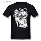 LIDU футболка для мужчин Isekai воинов 100% хлопковая обувь для вечеринки в Стиле косплей Sword Art Online футболка Забавный размера плюс, одежда
