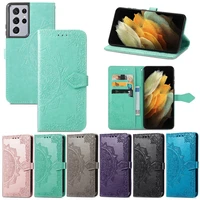 for samsung galaxy s21 s20 ultra s10 s8 s9 plus note 10 note 20 ultra vintage pu leather flip case wallet magnetic stand cover