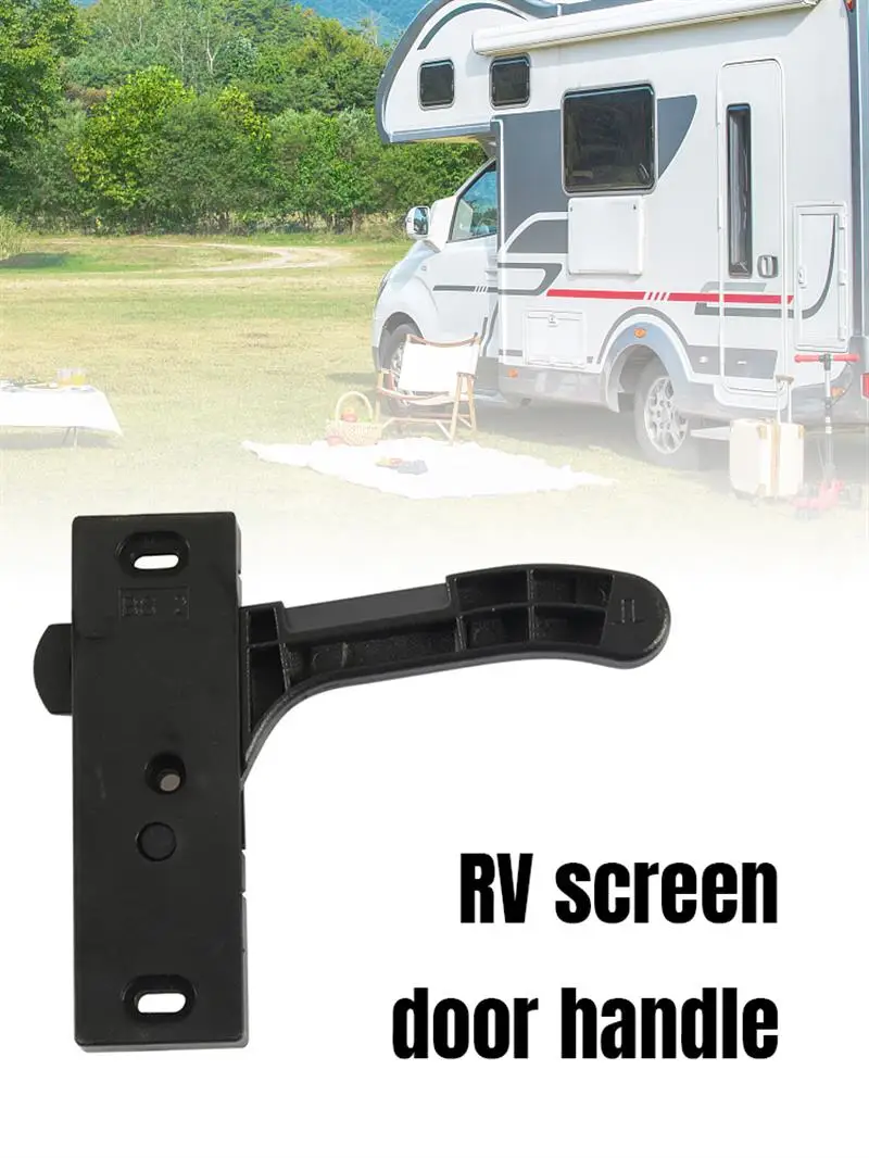 

Zinc Alloy Right Hand Handle Kit RV- Screen Camper Door Latch Replacement for Camper Motorhome Travel Trailer Car Accessories