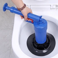 air power drain blaster gun high pressure manual sink plunger opener bathroom toilets closestool pipe dredging clean pump tools