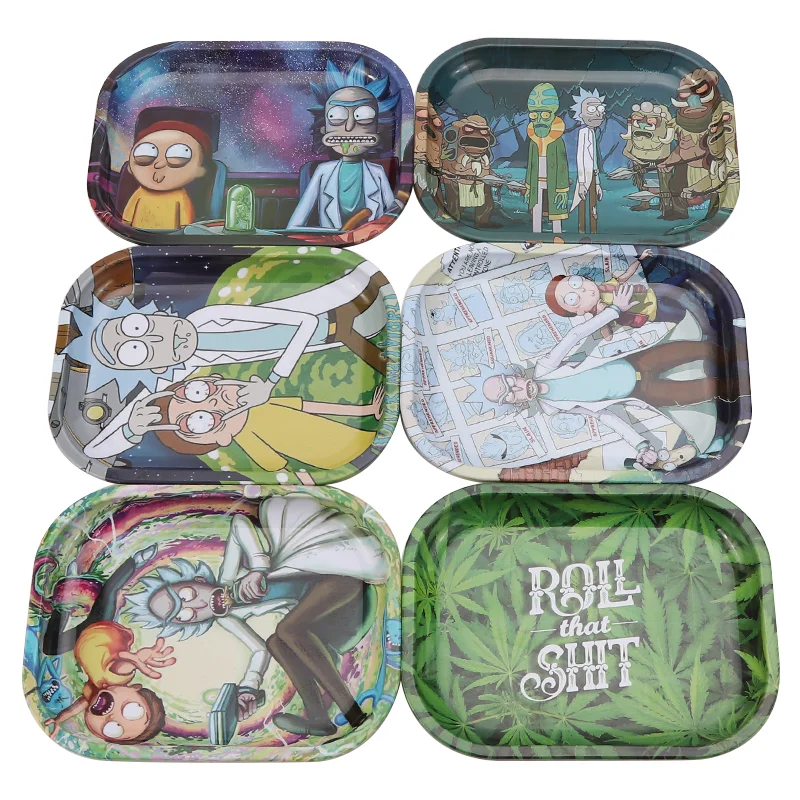 

Металлический жестяной лоток 18 см * 14 см для курения аксессуаров для табака