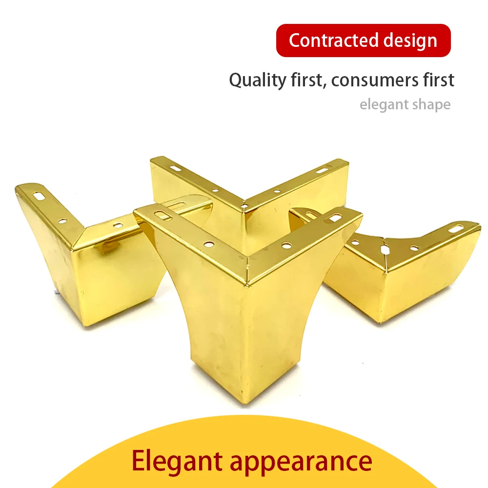 Light luxury furniture sofa tea table bed leg increase pad height accessories metal shoe bucket TV kitchen bathroom cabinet to s | Мебель