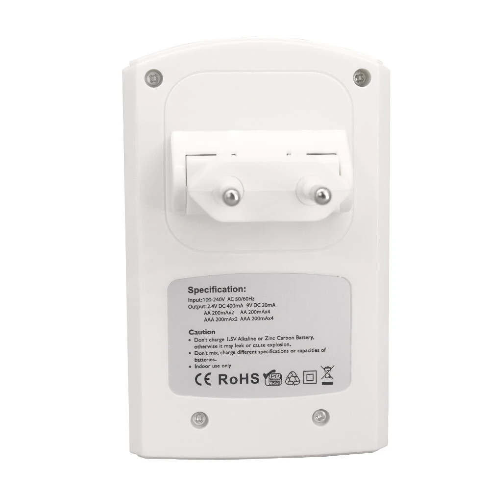 PALO 4 слота Смарт зарядное устройство для AA/AAA 9V Ni-MH Ni-CD перезаряжаемые батареи |