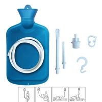 2l foldable enema bag reusable silicone flush bag household kit unisex body cleansing care