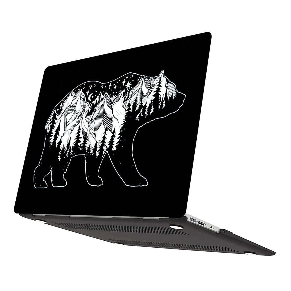 

Laptop Case Protective Cover Snap on Case Compatible with Macbook Air 13'' A1932/A2179/A2337(2018-2020) Bear with Views1