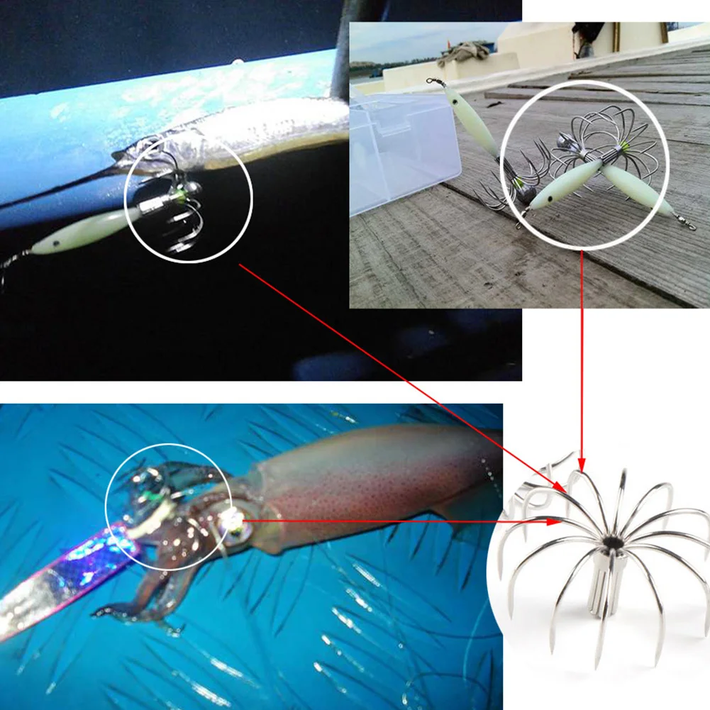 5 шт./лот нержавеющая сталь Каракатица взрыв лодка океан без бородки Inkfish похожая