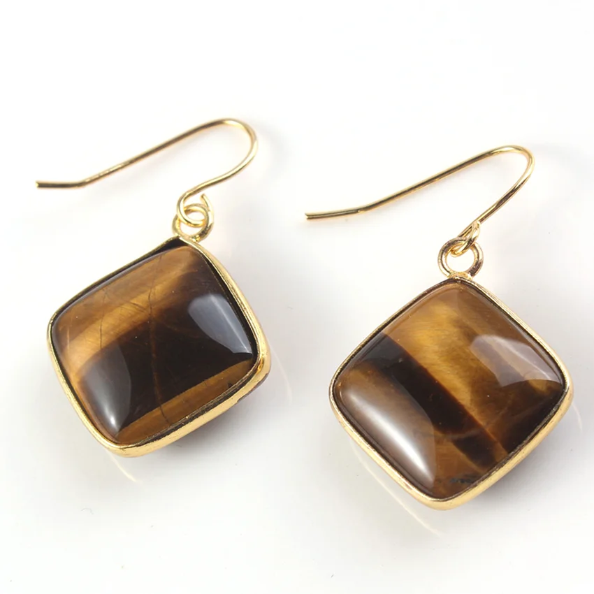 Трендовые бусины светло-желтого золота кабошон натуральный камень тигровый глаз