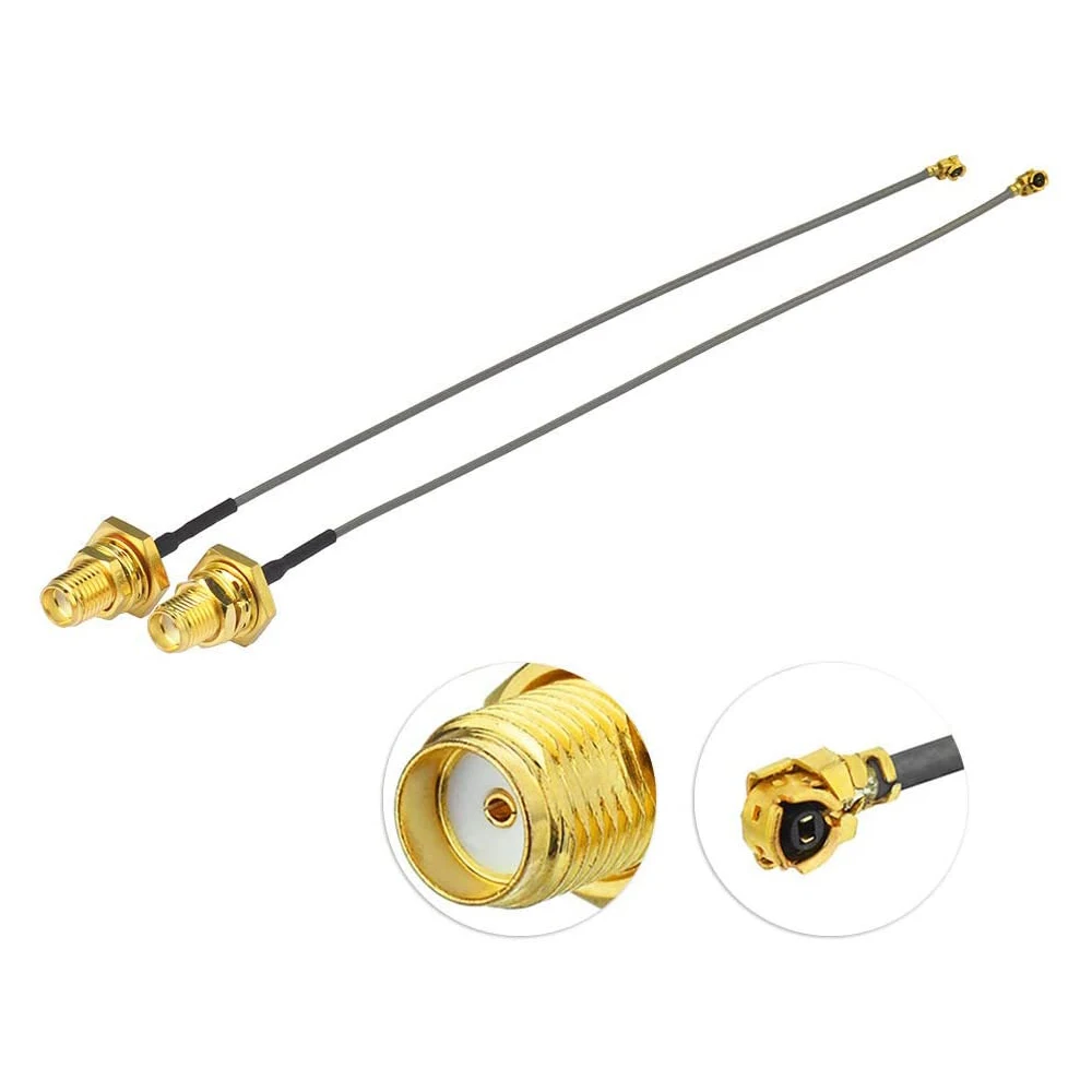 2 шт. адаптер IPX Wifi антенна отрезок провода расширения кабель 20 см U. FL к SMA