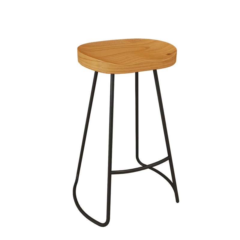 

Simple Modern Bar Table Solid Wood Table And Chair Combination Bar Table Against The Wall High Foot Table Milk Tea Restaurant Sm