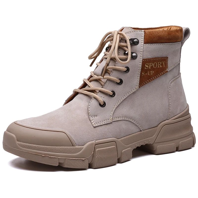 Мужские осенние винтажные модные мужские ботинки кожаные деловые ботильоны