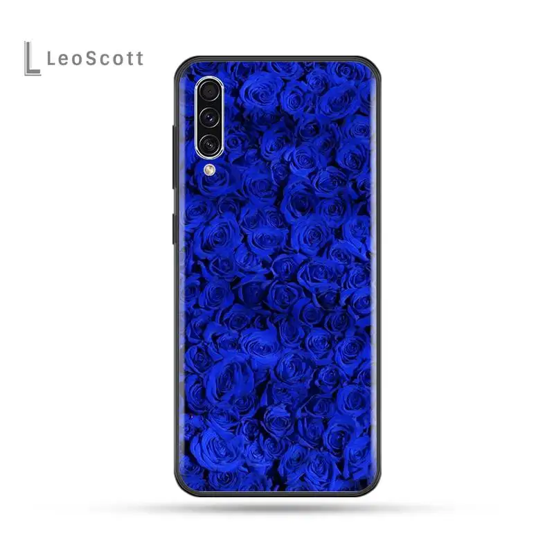 

Blue rose art Phone Case For Samsung Galaxy M10 20 30 A 40 50 70 71 6S A2 A6 A9 2018 J7 CORE PLUS STAR S10 5G C8