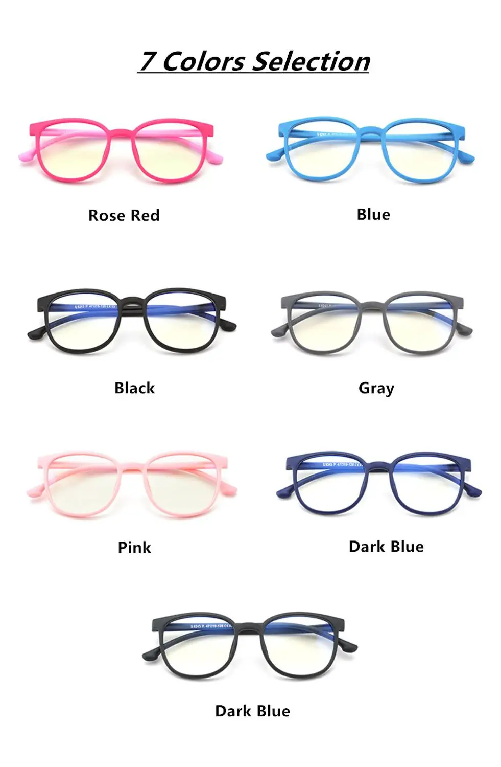 Новый синий светильник блокирующие очки Детская оптическая оправа прозрачный