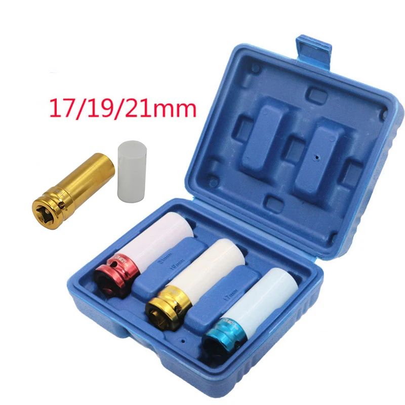 3 шт. тонкая настенная ударная гайка гнездо из сплава колесо 1/2 дюйма набор