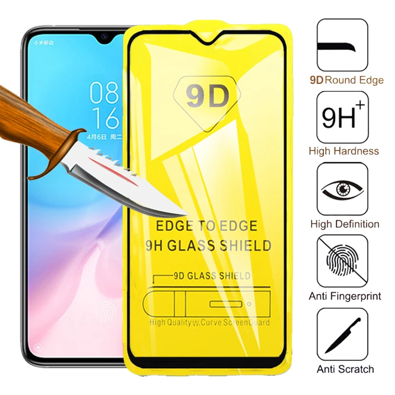 9D Защитное стекло для Xiaomi mi 9t mi Play A3 Lite CC9E Red mi Note 7 защитное стекло с полным клеем на xio mi 9se 9x защита экрана