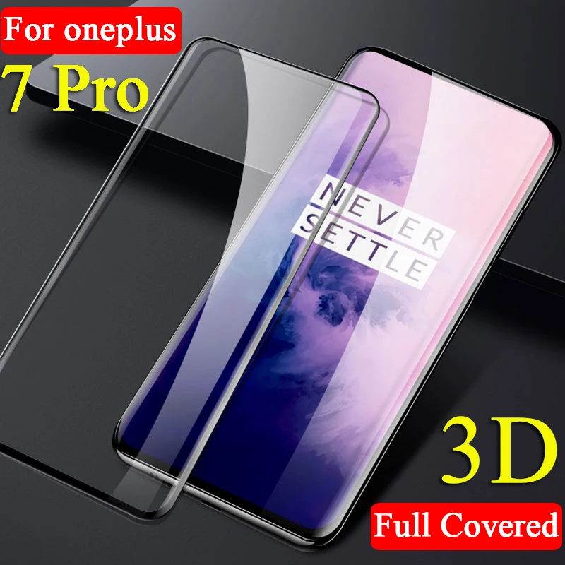 3d Защитное стекло для Oneplus 7 Pro закаленное 7pro защита экрана от трещин армированный