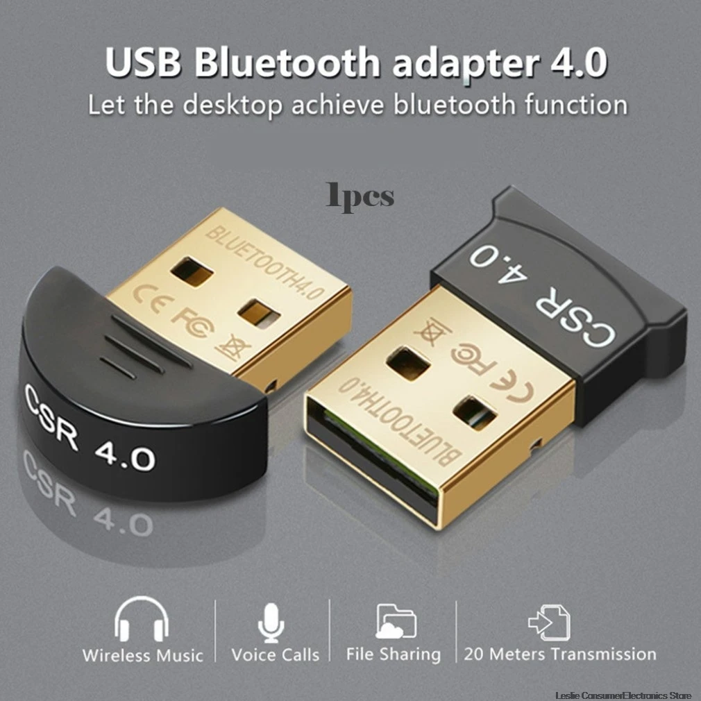 Беспроводной Bluetooth-адаптер CSR 4 0 USB-ключ мини-аудиоприемник для ПК компьютера
