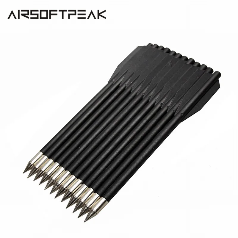 

12Pcs/lot Hunting Arrow Archery Crossbow Bolt Hunting Shooting Arrow Steel Bow Target Tree Tactical Military Accessories 16cm