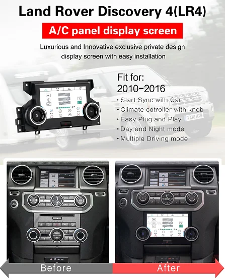 

LCD Climate Board Display Screen For Land Rover Discovery 4 LR4 L319 2010 2011 2012 2013-2016 AC Panel Air Condition Control