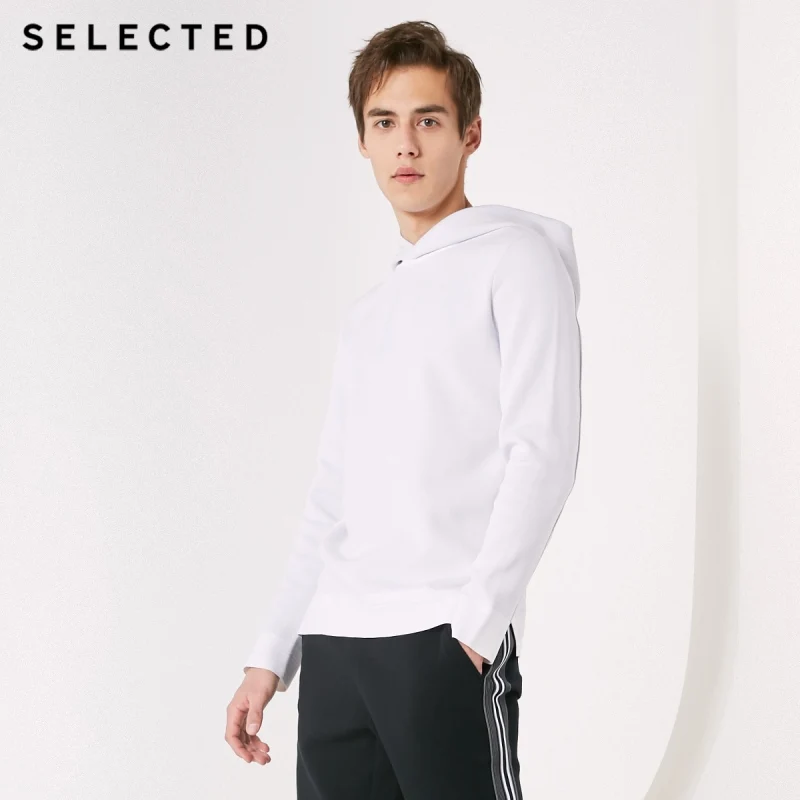 

SELECTED Men's Spring Hooded Pullover Hoodies Spliced Knit S|419124531