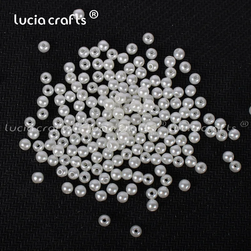 Color 2 Lucia crafts, 4 мм, 500 шт./лот, разноцветные Круглые бусины с имитацией жемчуга, аксессуары для изготовления своими руками, E0813 - Цвет: Color 2