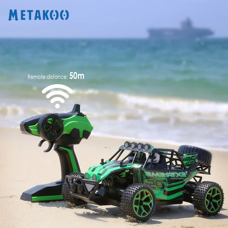 RC автомобиль 1:18 скоростные гоночные автомобили 6V 4WD 2 4G гонки BigFoot Багги дети