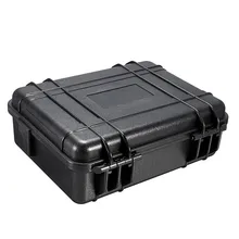 275*210*90mm Waterproof Safety Equipment Instrument Toolbox ABS Plastic Portable Tool Box Outdoor Impact Resistant with Foam