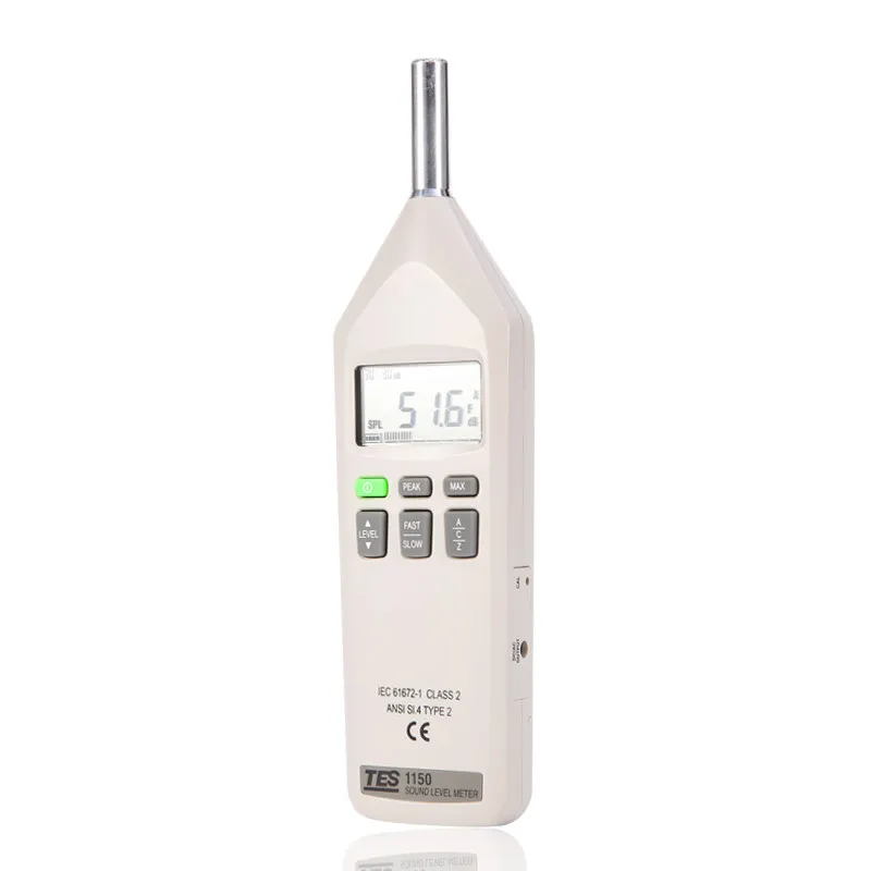 TES-1151 Micro-USB Sound Level Meter 30 to 130 dB TES1151 DC/AC Noise Tester 4G Card |