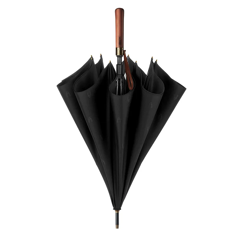

Ветрозащитный Зонт с длинной ручкой, мужской роскошный большой бизнес-зонт, Полуавтоматический зонт для взрослых, жилая посуда Regenschirm