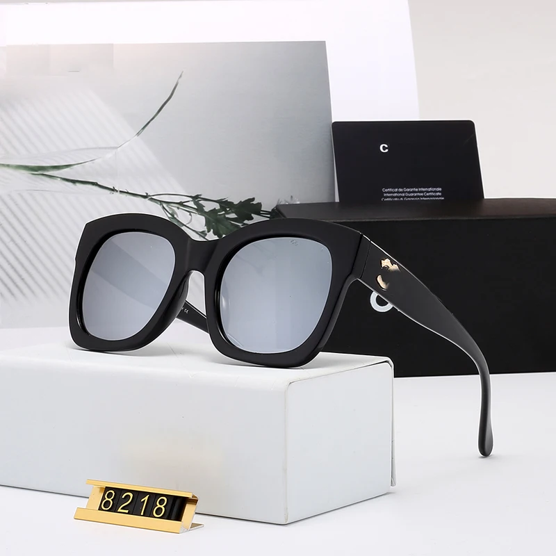 Поляризованные солнцезащитные очки большого размера квадратные для женщин