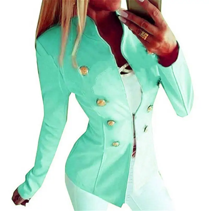 Лидер продаж Повседневная Женская куртка с длинным рукавом приталенное пальто