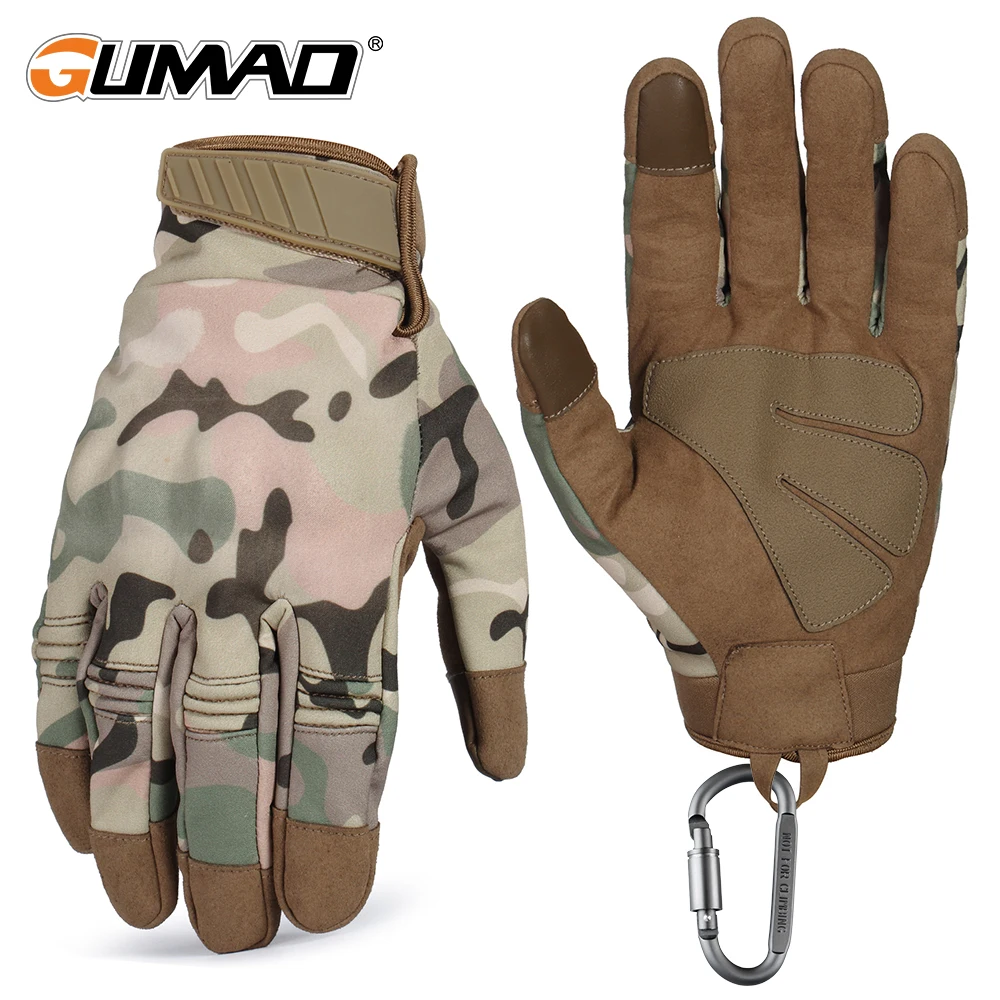 Touch Screen Waterproof Fleece Tactical Army Combat Airsoft Military Hunting Climbing Cycling Hard Knuckle Full Finger Gloves