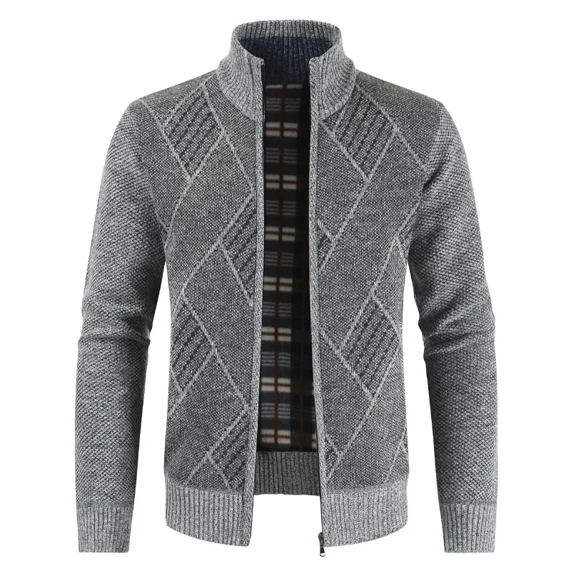 Light Gray Мужская толстовка на молнии с длинными рукавами и капюшоном, модная однотонная Осенняя универсальная одежда, пальто, повседневная мужская спортивная одежда - Цвет: Light Gray